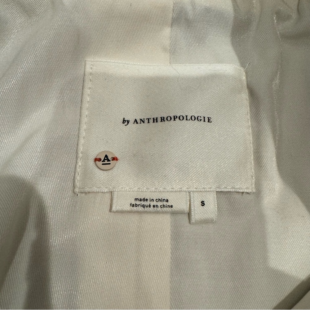 Anthropologie Cropped Moto Vest - ivory - Picture 7 of 7